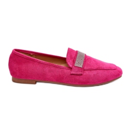 Mocassini Da Donna Con Strass Fucsia Ralrika rosa