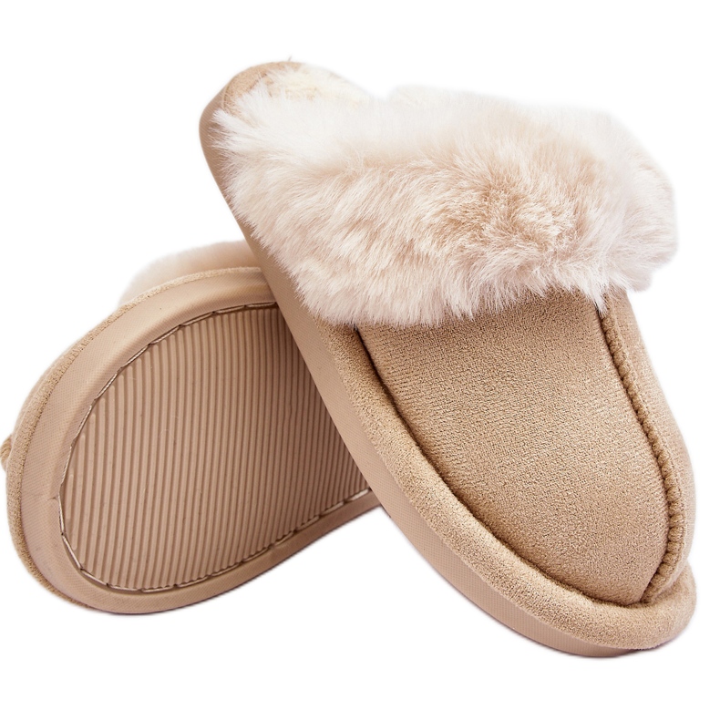 Pantofole Befana Befana da Bambino Con Pelliccia beige