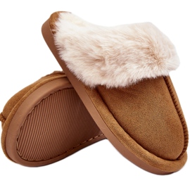Ciabatte da bambino con pelo Cammello Befana marrone
