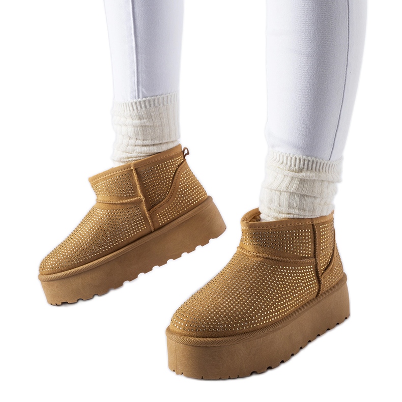 Doposci marroni con strass Sonora marrone