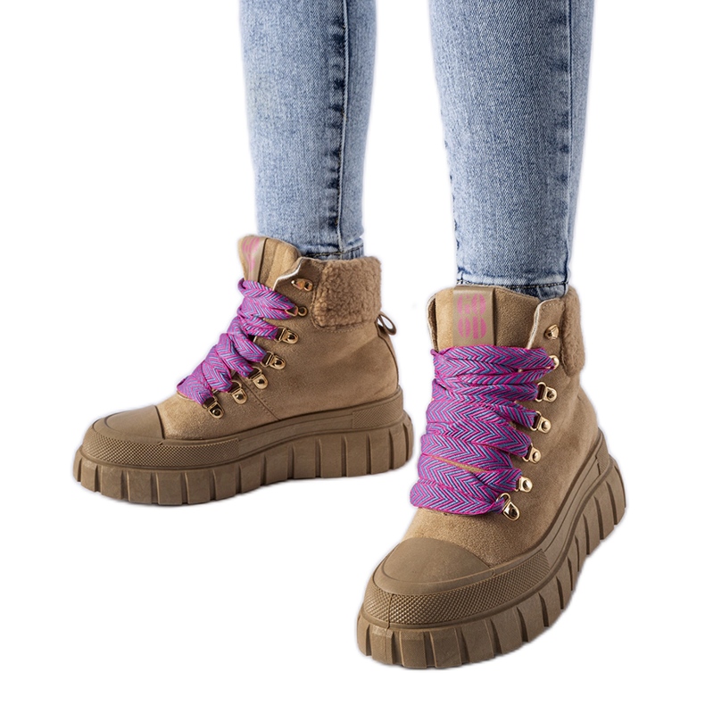 Sneaker con plateau Ottiol marrone isolante