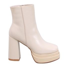 Comodi stivali con plateau Charokee Beige - 2a qualità