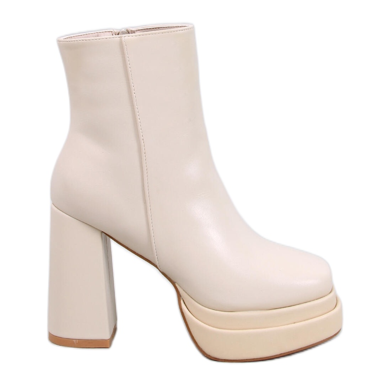 Comodi stivali con plateau Charokee Beige - 2a qualità