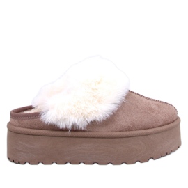 Ciabatte da neve con plateau Allod Khaki beige