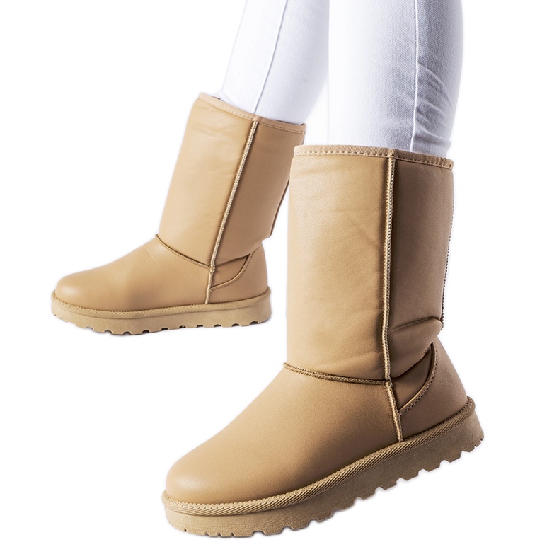 Doposci classici Bobby in ecopelle marrone beige