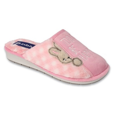Ciabatte da donna Inblu a quadretti 155D151 rosa e bianco