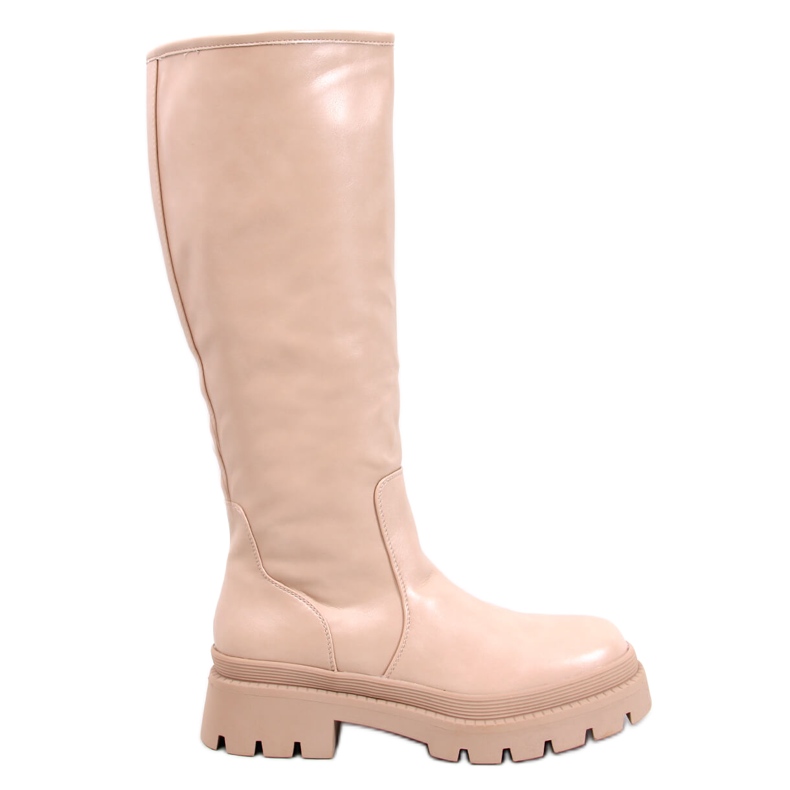 Stivali Dillard Beige con suola spessa