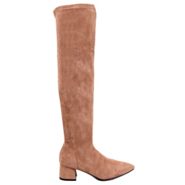 Moschettieri con tacco basso Diondre Camel beige