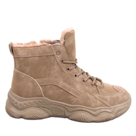 Scarpe da ginnastica invernali isolanti Elius Khaki beige
