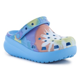Pantofole in schiuma Crocs Classic Tie Dye Cutie Clog 208083-4KT blu