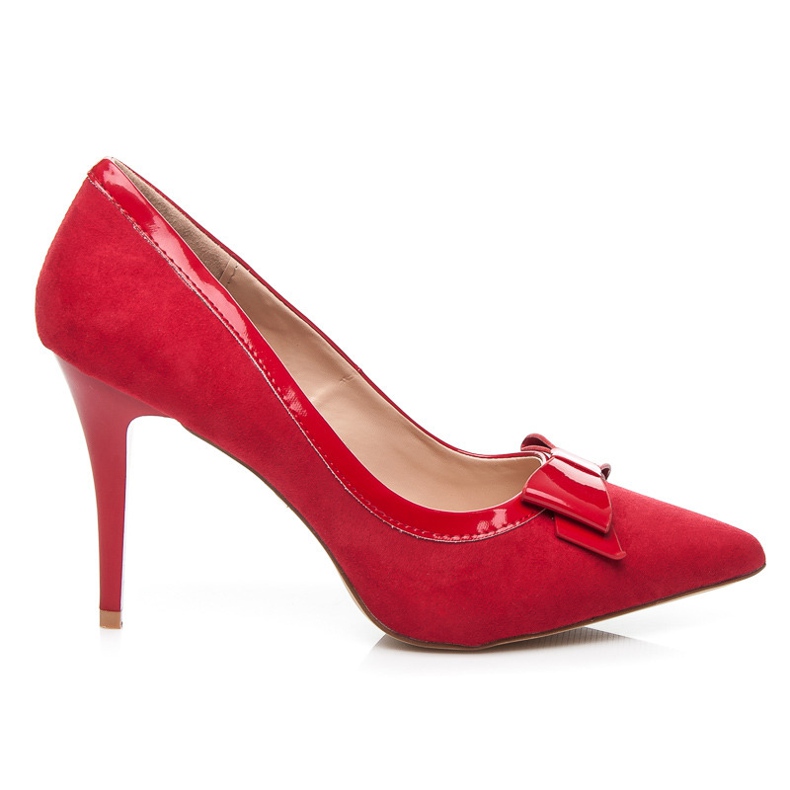 Belle Women Pompe Eleganti Con Un Fiocco rosso