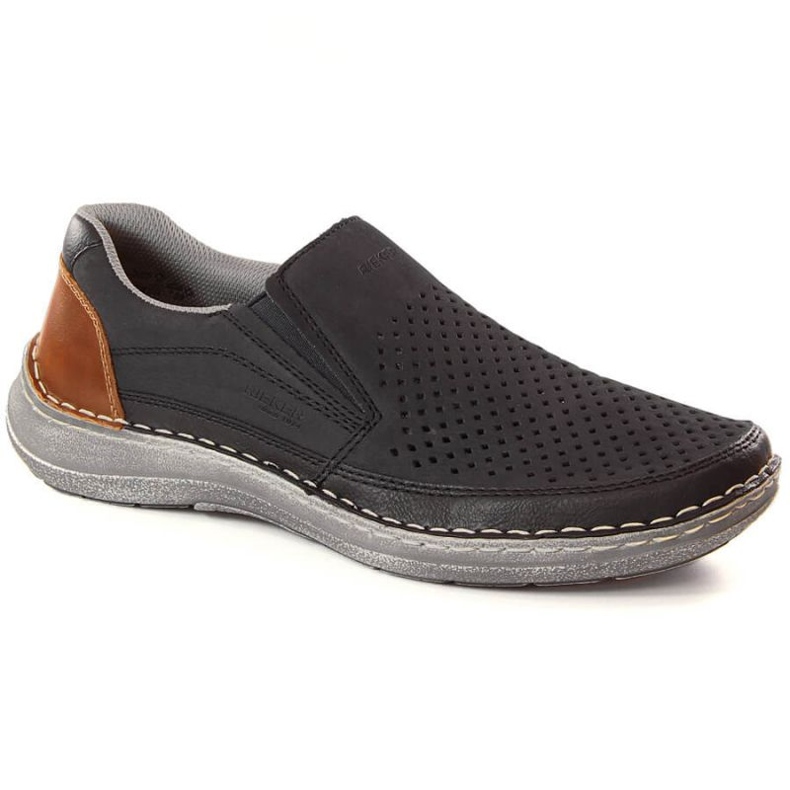 Comode scarpe traforate Rieker M RKR579, blu navy