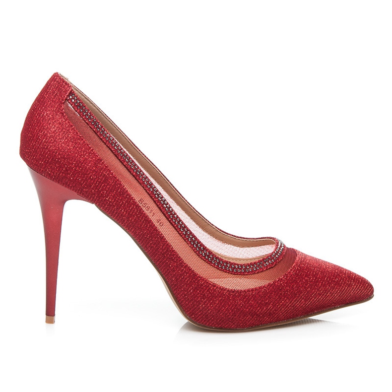 Belle Women Spille Di Carnevale Con Cubic Zirconia rosso