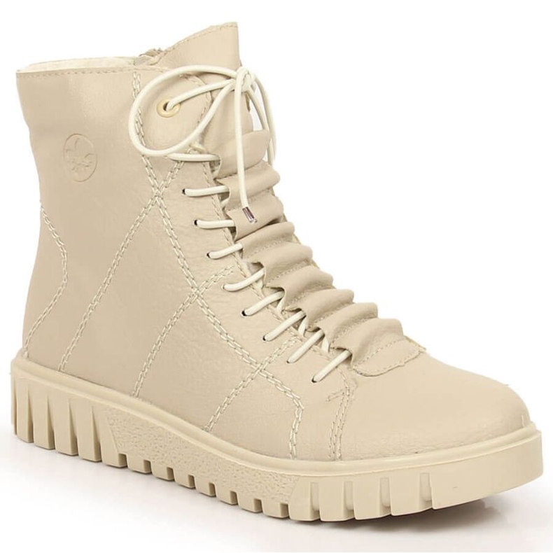 Stivali con plateau isolanti Rieker W RKR279C, beige