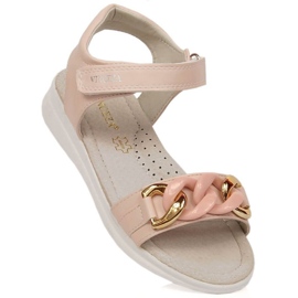 Sandali Vinceza Jr JAN193B con catena in chiusura strappo, rosa