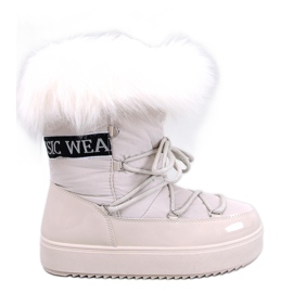 Kendals Stivali da neve in pelliccia beige
