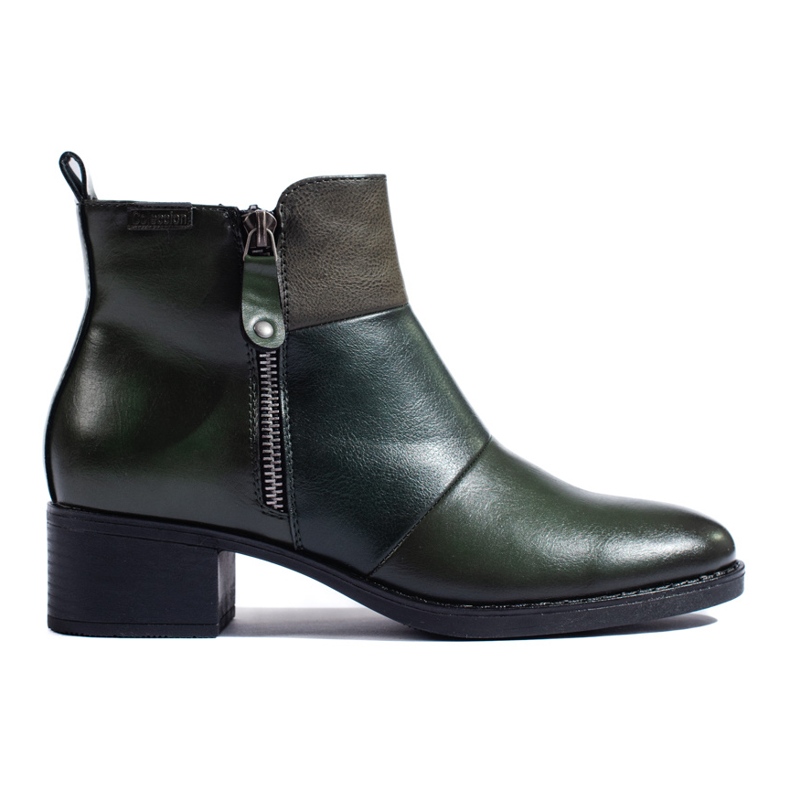 Stivaletti da donna verde scuro di Vinceza