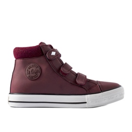Scarpe da ginnastica marroni Lee Cooper LCJ-21-31-0614K rosso