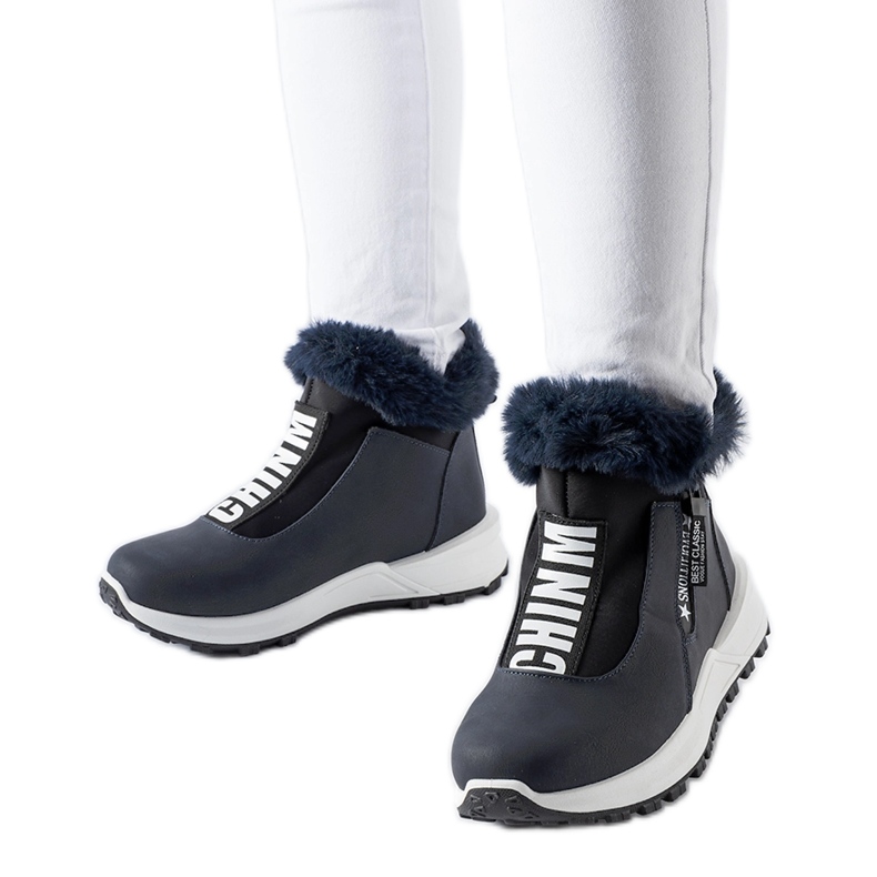 Sneakers alte Oneglia isolanti blu navy