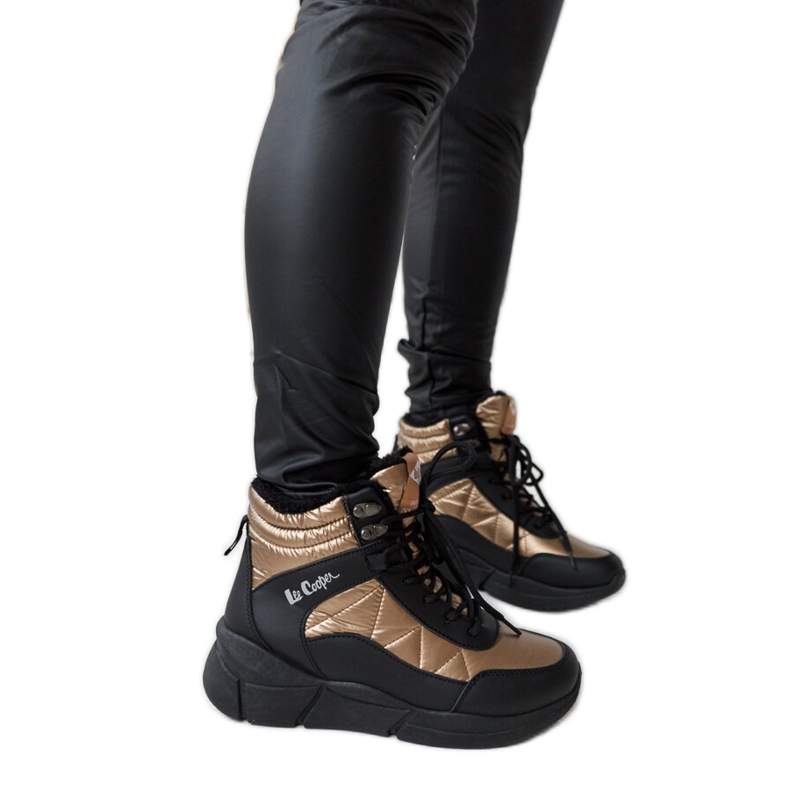 Stivali da neve dorati Lee Cooper LCJ-23-44-1986L nero