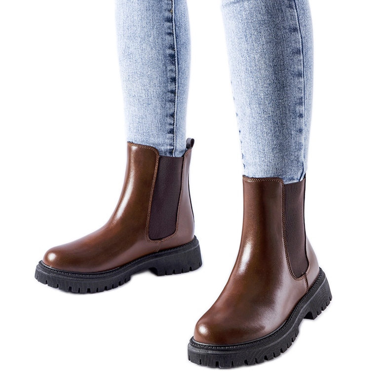 Stivaletti slip-on classici isolanti marroni di Noas marrone