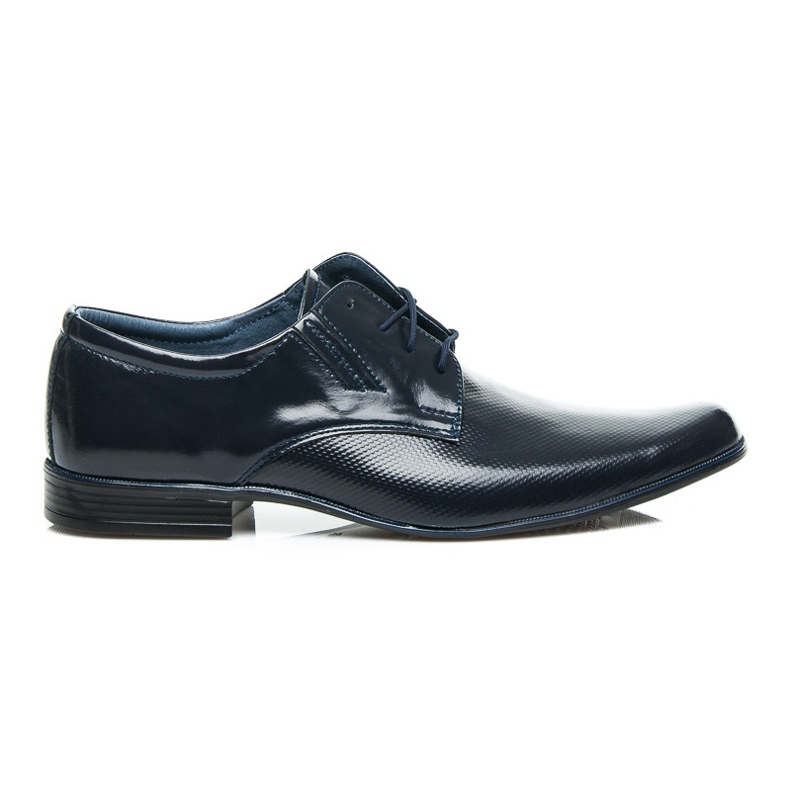 Lucca Scarpe in pelle lucida blu