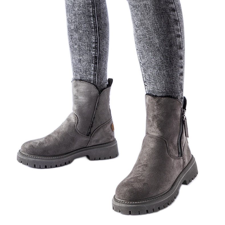 Stivaletti Tesoriero classici isolanti grigi grigio