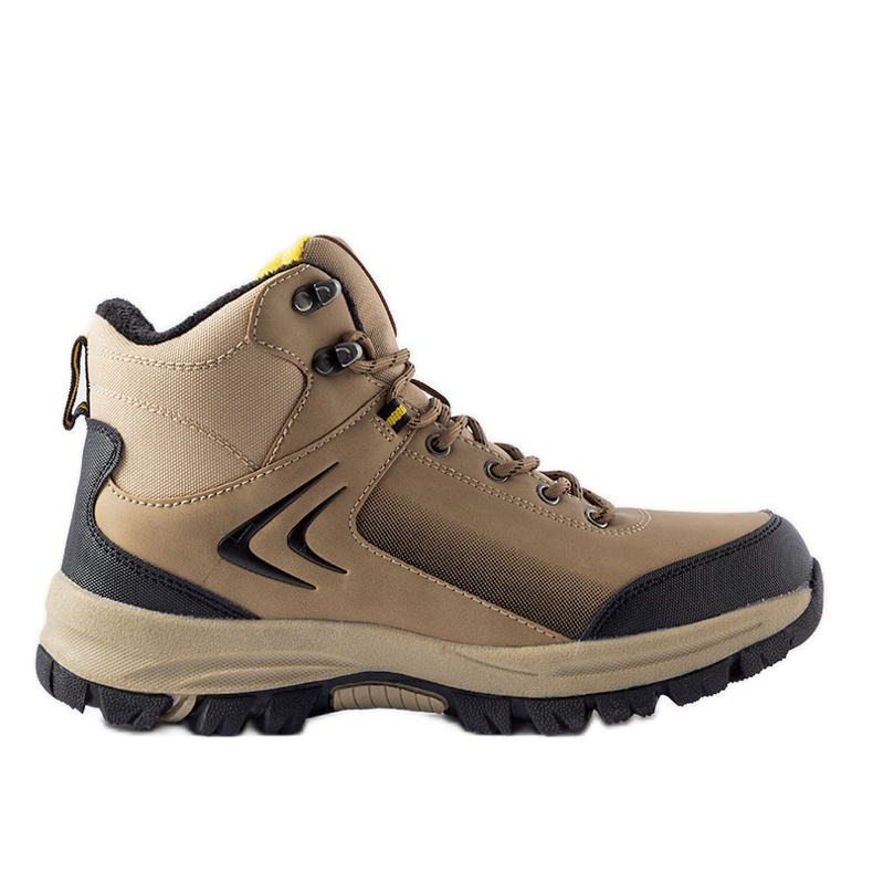 Stivali isolanti beige in stile trekking Mers