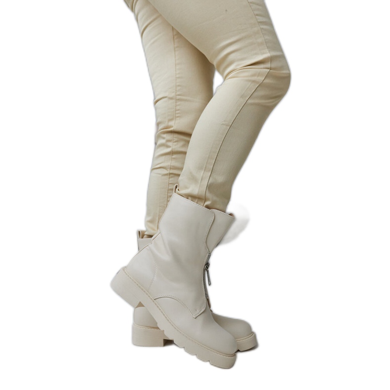 Stivaletti isolanti beige con cerniera di Oakdale
