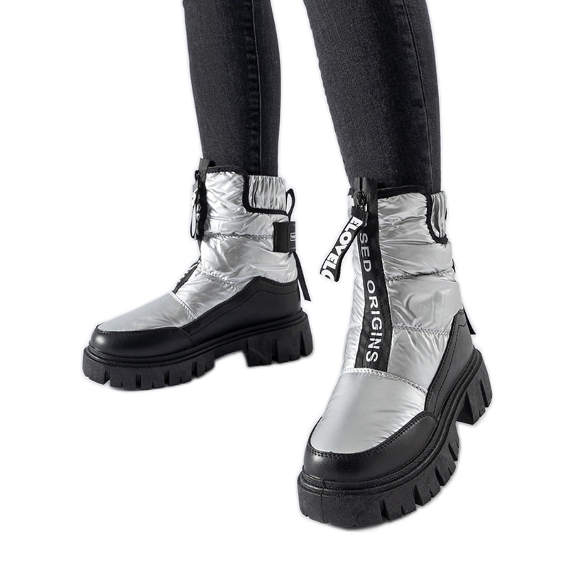 Doposci isolanti Moorhead argento e nero d'argento