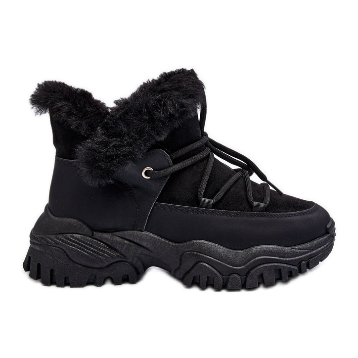 Stivali Trapper Da Donna Con Pelliccia Nero Cresandi