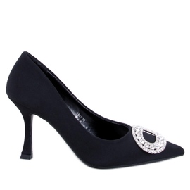 Apriatis Scarpe da sera nere con zirconi nero
