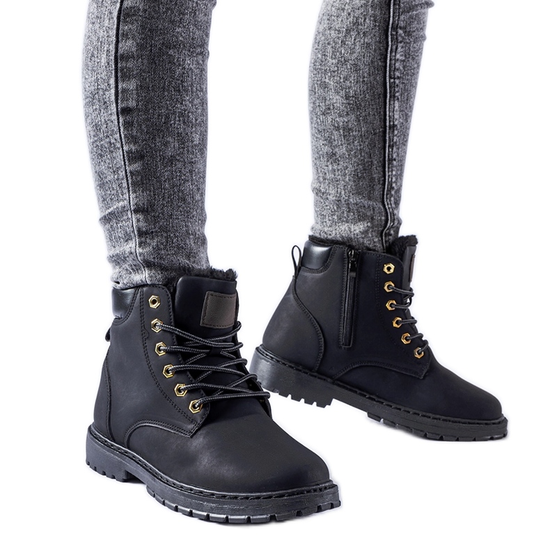 Operai classici Leonardo coibentati neri nero