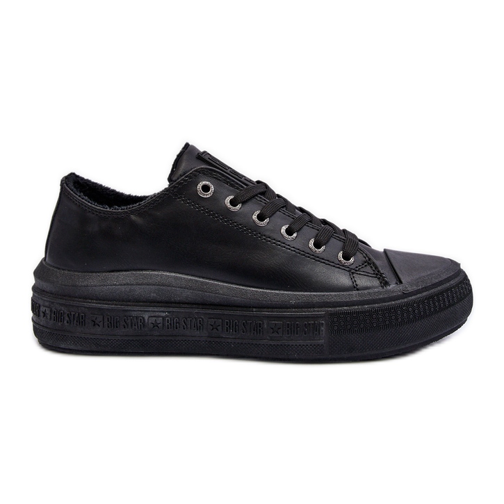 Sneakers basse isolanti da donna nere Big Star MM274031 nero