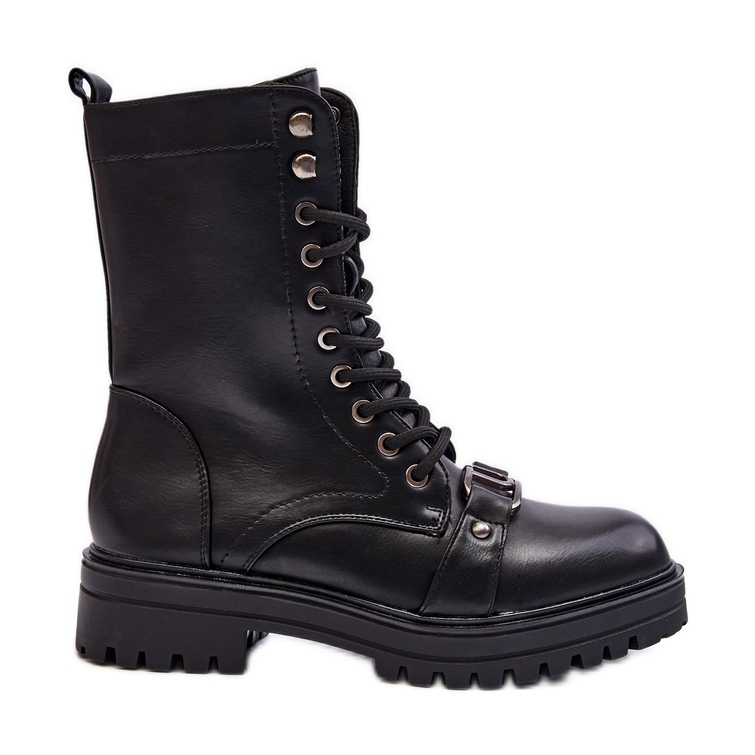 Stivali Worker Da Donna Con Decorazione Belluxe Neri nero