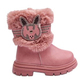 Stivali da neve per bambini Rosa Lunami con pelliccia
