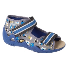 Scarpe per bambini gialle Befado 350P034 grigio