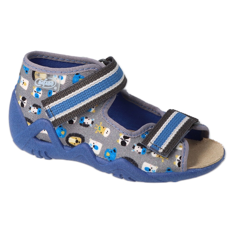 Scarpe per bambini gialle Befado 350P034 grigio