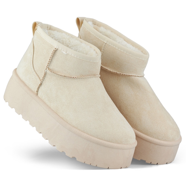 Doposci da donna beige con plateau