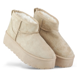Doposci con plateau beige