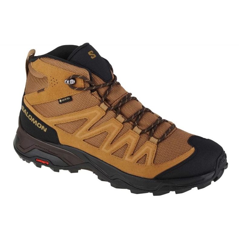 Scarpe Salomon X Ward Leather Mid Gtx M 471818 marrone