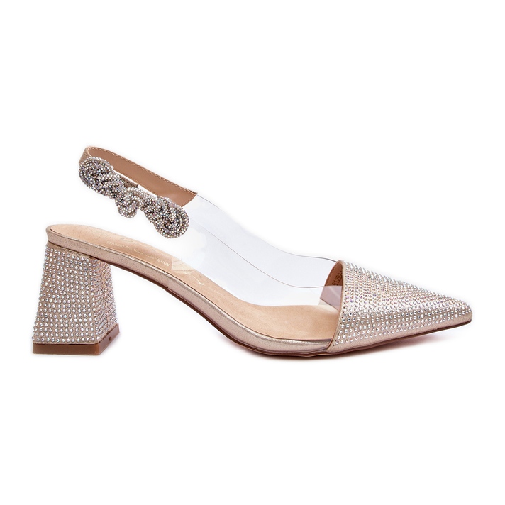 Décolleté eleganti a punta D&amp;A MR91292-1 Oro d'oro