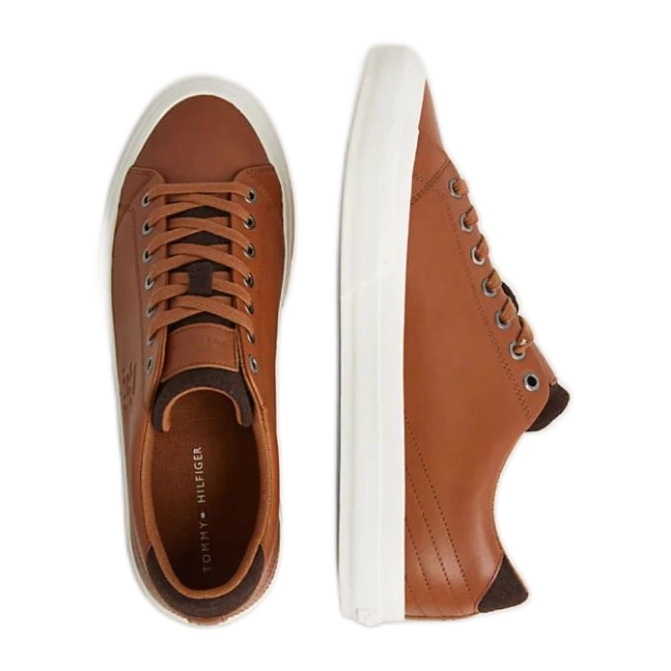 Tommy Hilfiger Vulc Street Low Lth Prem M FM0FM04818 Scarpe Gtu marrone
