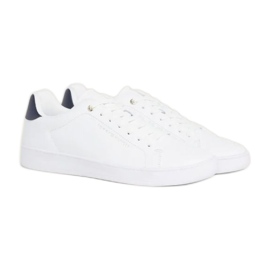 Scarpe Tommy Hilfiger Court Cupsole Pelle Oro M FM0FM04829YBS bianco