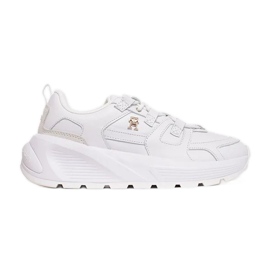 Tommy Hilfiger Premium Runner Lthr W scarpe FW0FW07340 Ybs bianco