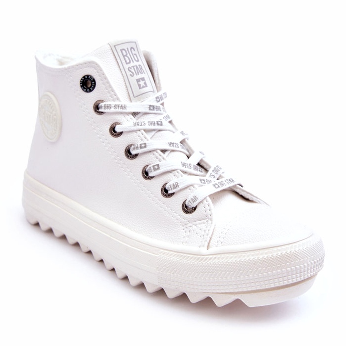 Sneakers da donna Big Star High Warm White GG274108 bianca