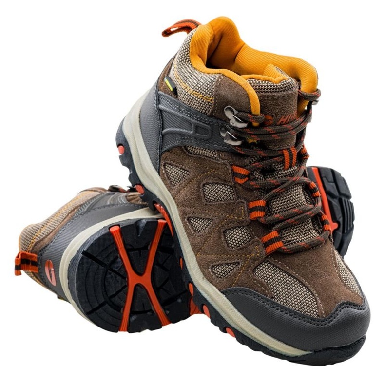 Scarpe da trekking Hi-Tec Kaori Mid Wp Jr 92800210831 marrone