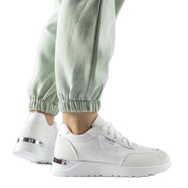 Sneakers in tessuto bianco di Geraldino bianca