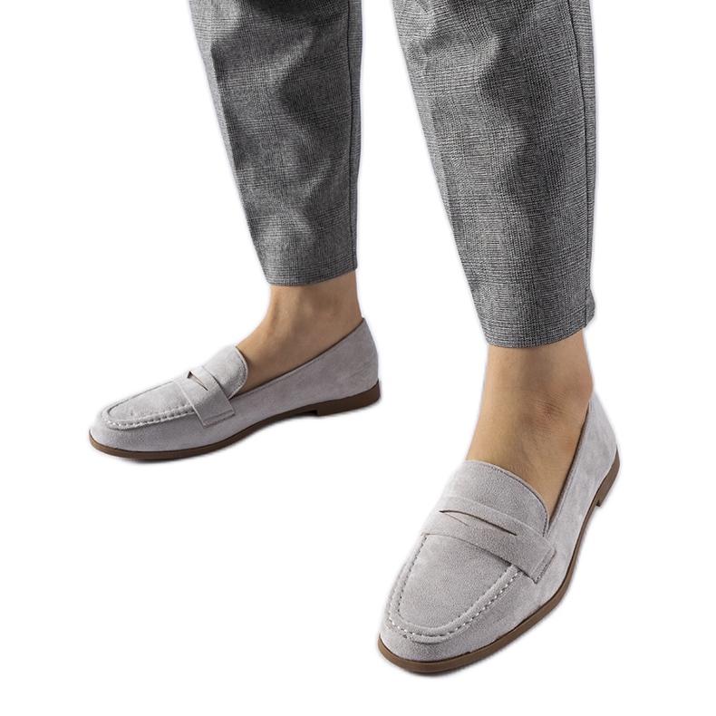 Mocassini Medford in ecopelle scamosciata grigia grigio