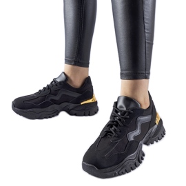 Sneaker nere con massiccia suola Gironic nero